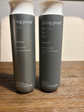 NEW Living Proof Perfect Hair Day Shampoo & Conditioner — Charcoal Gray